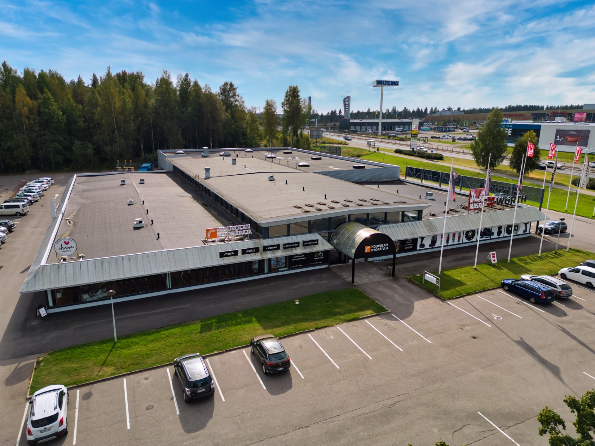 Ilmakuva Kouvolan Pyöräpaja | Kouvola
