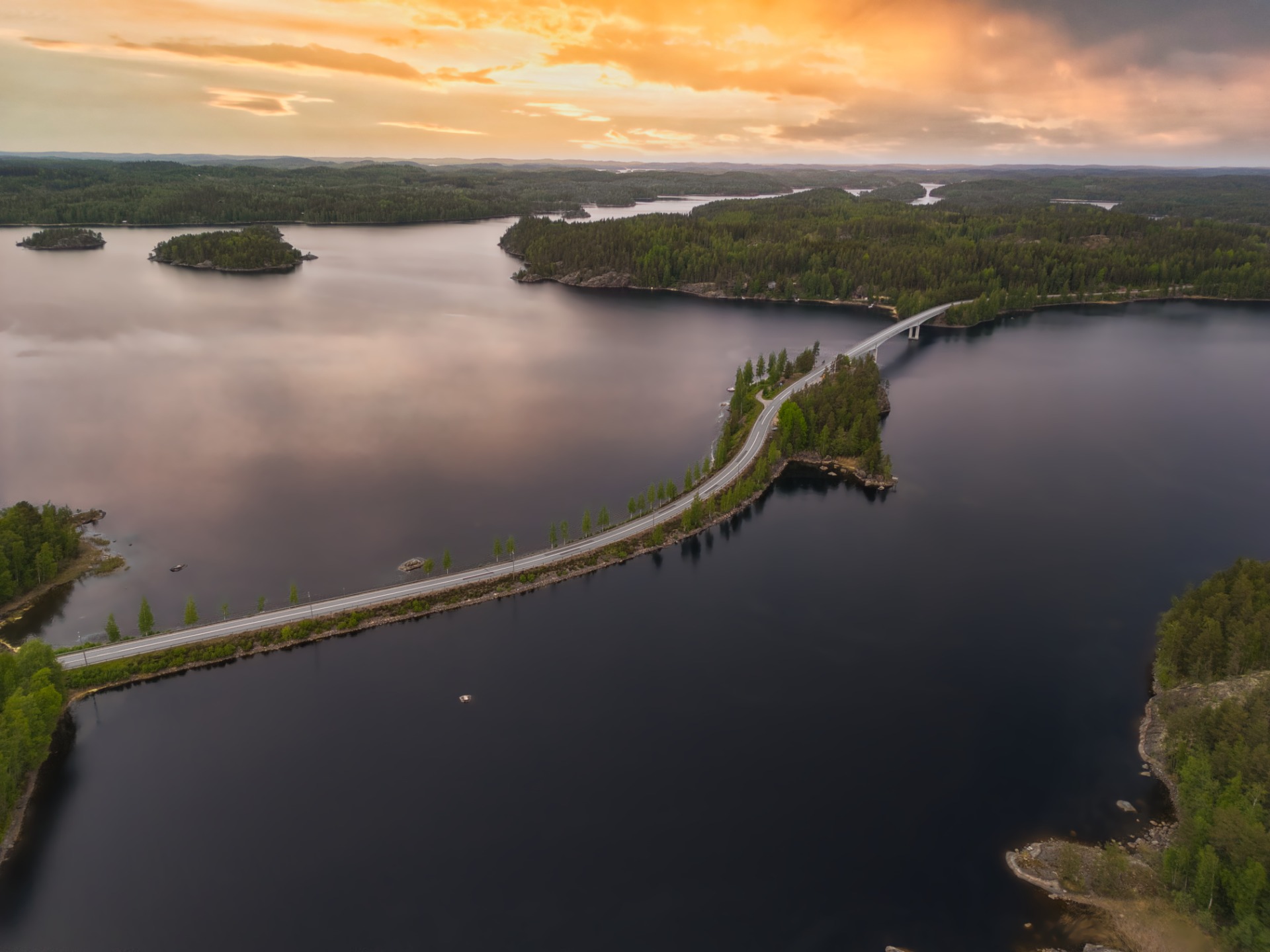 Ilmakuva Lietveden maisematie | Puumala